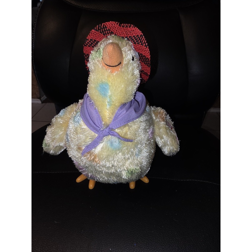 Hallmark Squawkin' Egg Droppin' Mama Hen Interactive Stuffed Animal Works!